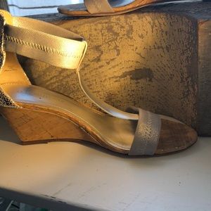 Donald Pliner ankle strap wedge